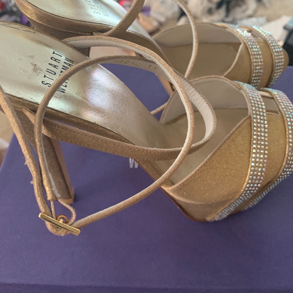 NEW Stuart Weitzman Jazziest Platform Heels - Picture 8 of 8